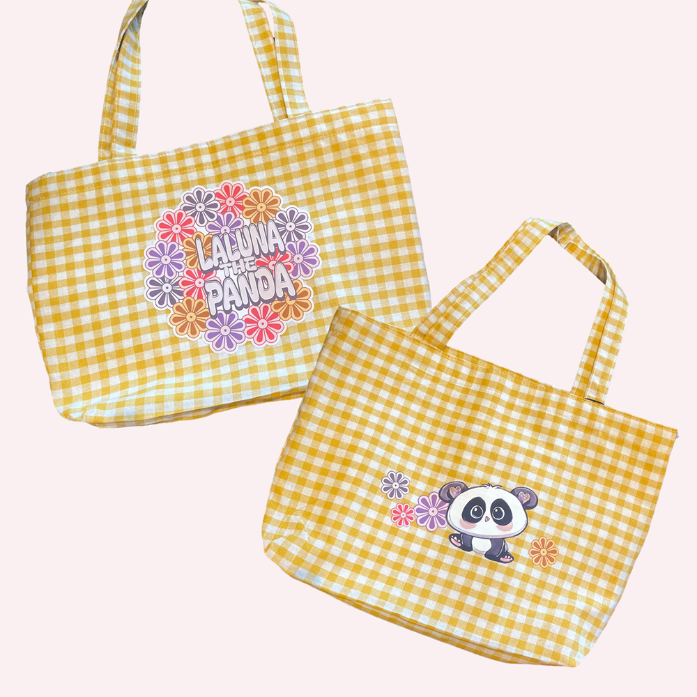 From Still to Bloom Checked Tote