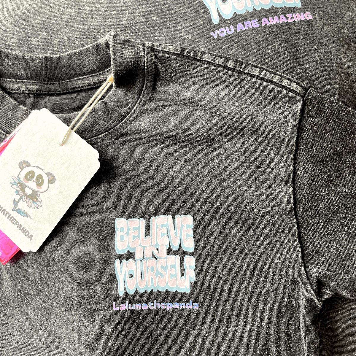 Believe In Yourself Kids Tee - Lalunathepanda
