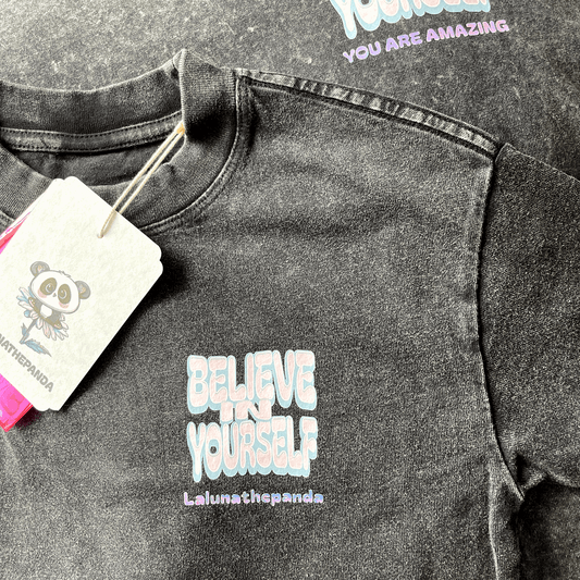 Believe In Yourself Kids Tee - Lalunathepanda