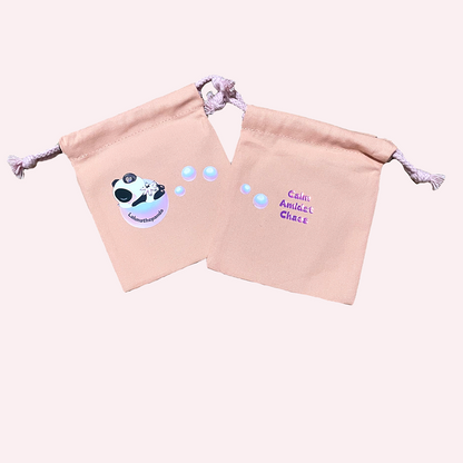 Calm Amidst Chaos Drawstring Pouch