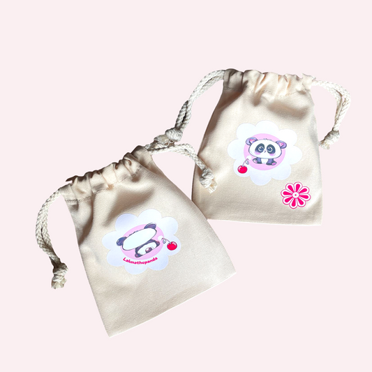 Cherry Blossom Drawstring Pouch