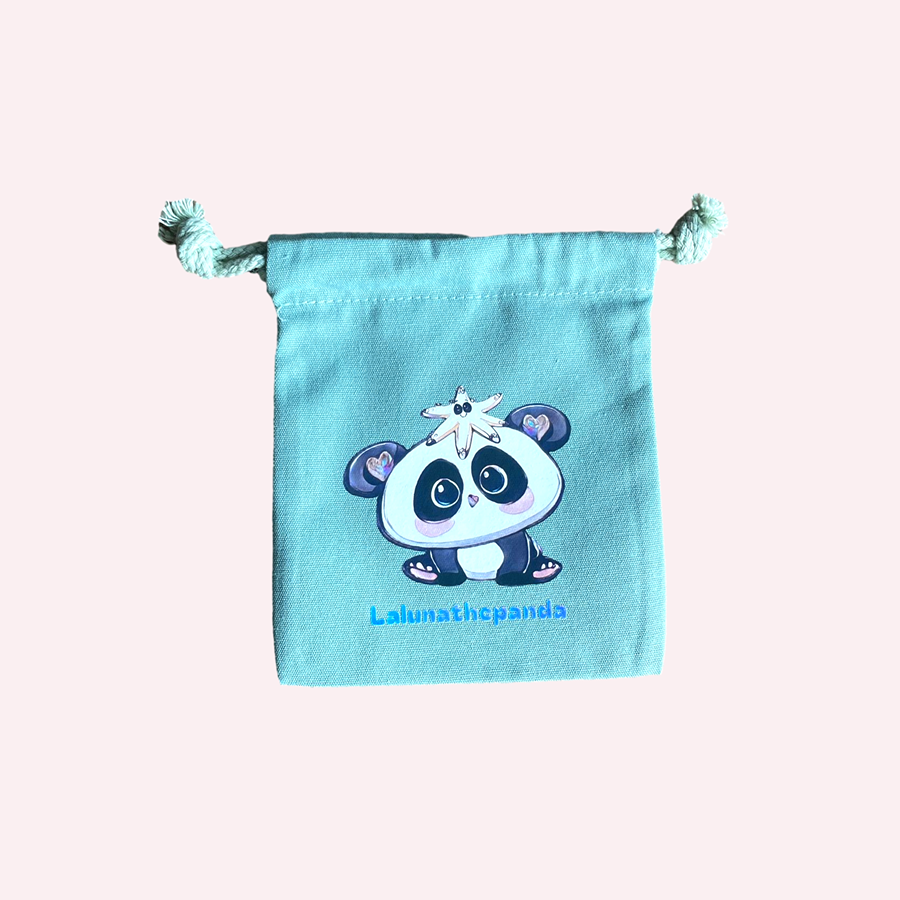 Embrace The Serenity Drawstring Pouch