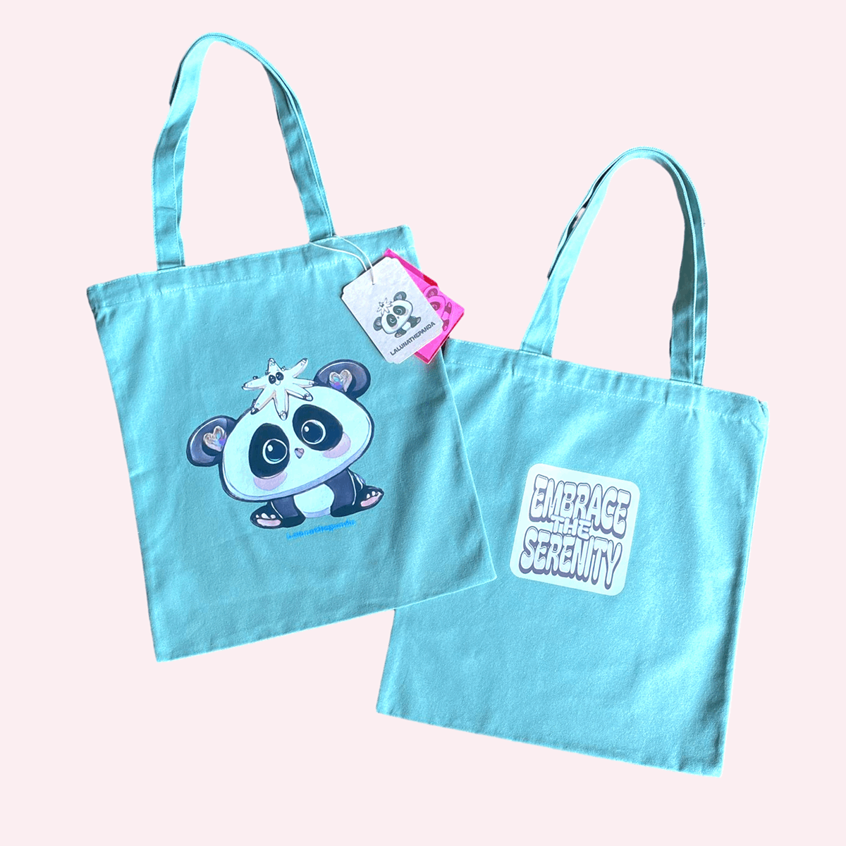 Embrace The Serenity Tote - Ocean - Lalunathepanda
