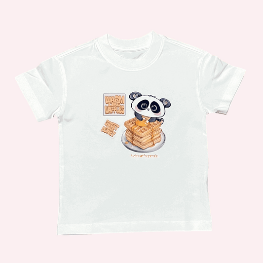 Warm Like Waffles Kids Tee - Lalunathepanda