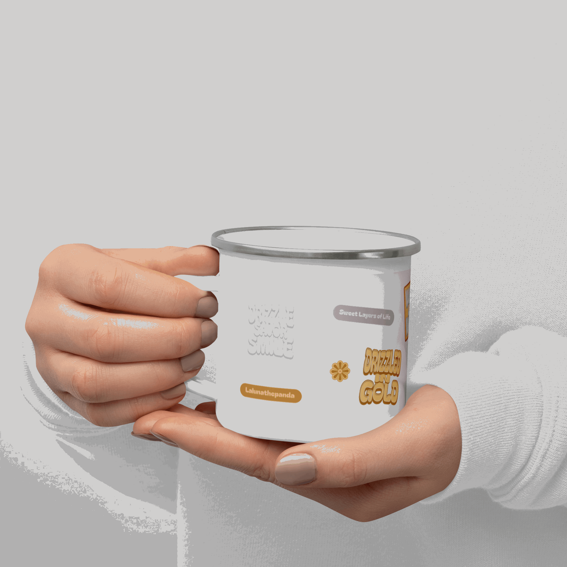 Sweet Layers of Life Enamel Mug - Lalunathepanda