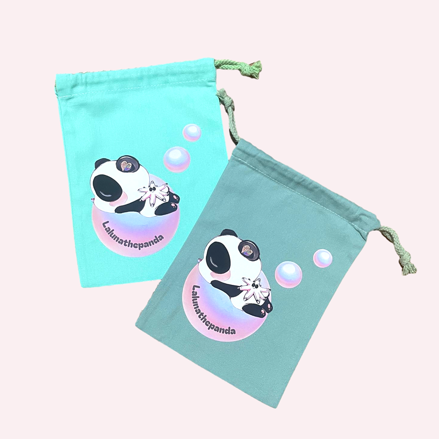 Calm Amidst Chaos Drawstring Pouch