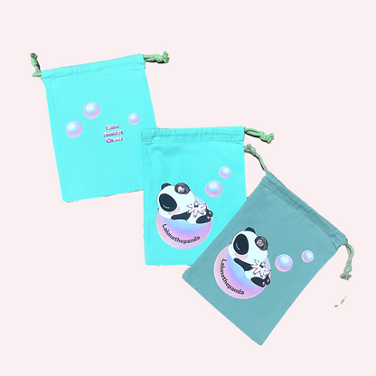 Calm Amidst Chaos Drawstring Pouch
