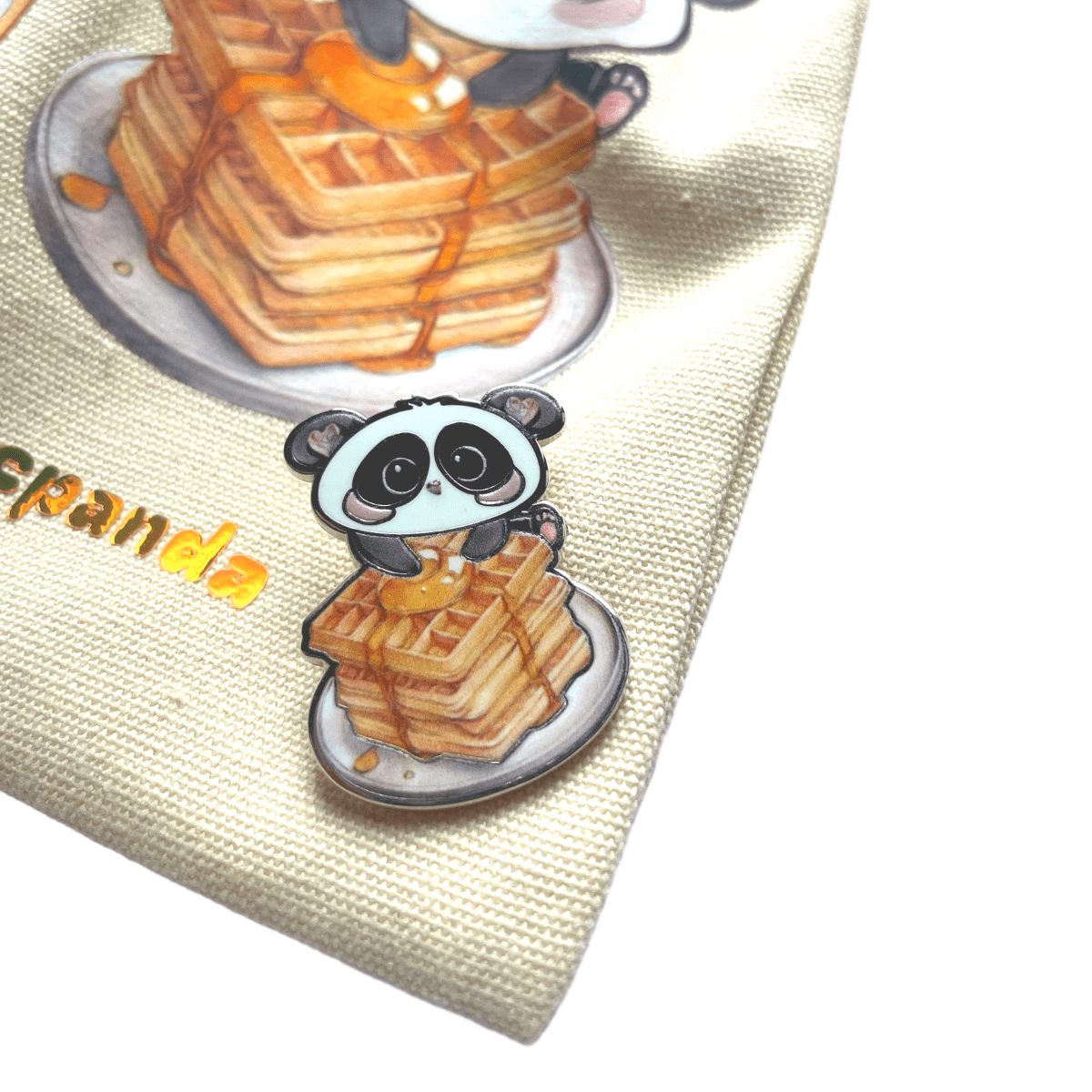 Waffle Adventure Enamel Pin - Lalunathepanda